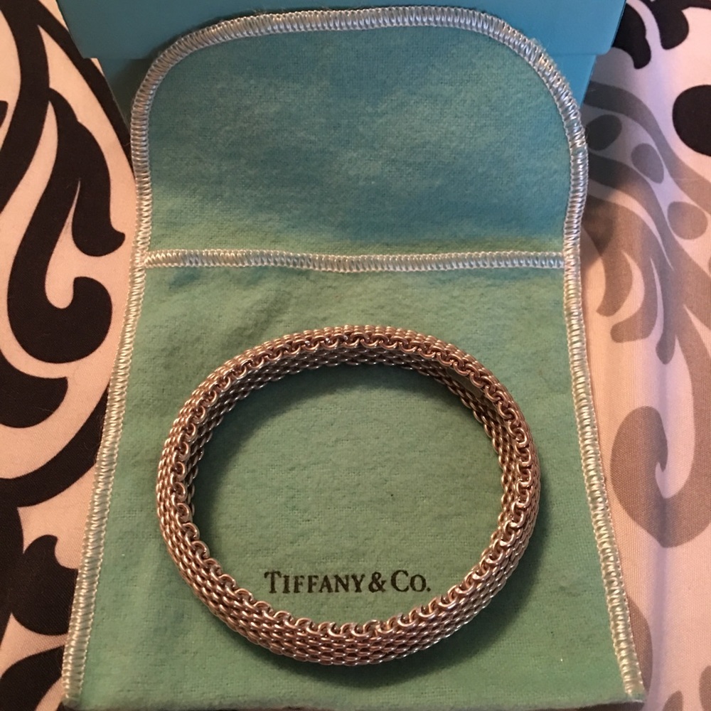 Tiffany & Co. Mesh Sterling Silver Bangle